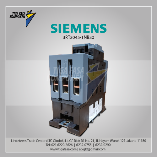 3RT2045-1NB30 MC 80 A 37 kW / 400 V 3P 20-33 V AC/DC, 50/60 Hz