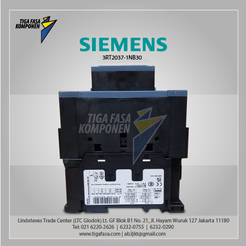 3RT2037-1NB30 MC 65 A 30 kW / 400 V 3P 20-33 V AC/DC, 50/60 Hz