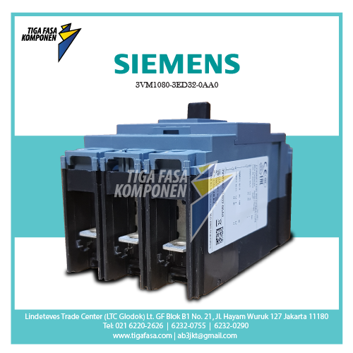 3VM1080-3ED32-0AA0 MCCB 3P 25kA 80A 