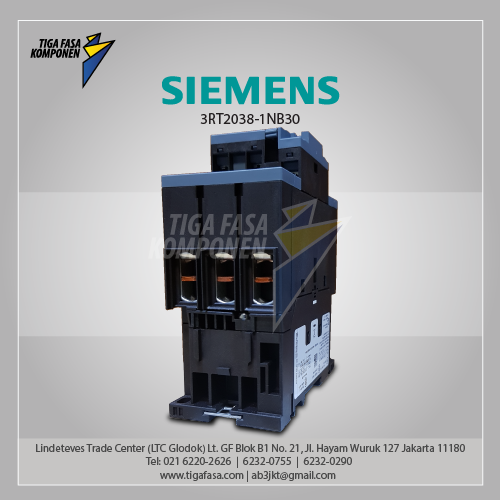 3RT2038-1NB30 MC 80 A 37 kW / 400 V 3P 20-33 V AC/DC, 50/60 Hz