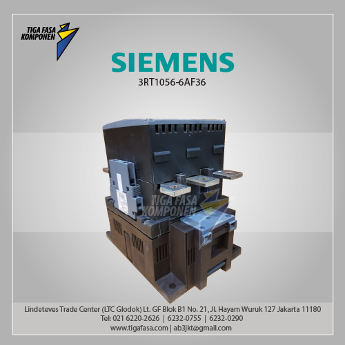 3RT1056-6AF36 MC 185 A 90 kW / 400 V AC (50-60 Hz) / DC Uc: 110-127 V