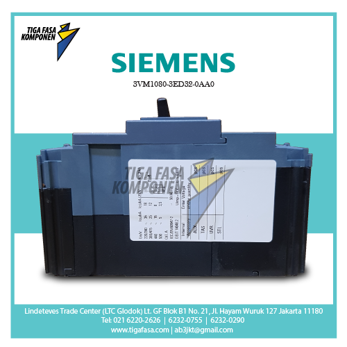 3VM1080-3ED32-0AA0 MCCB 3P 25kA 80A 