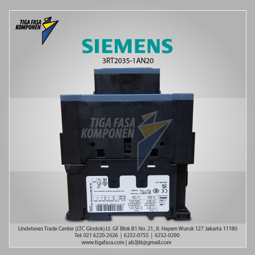 3RT2035-1AN20 MC 41 A 18.5 kW / 400 V 3P 220 V AC 50/60 Hz