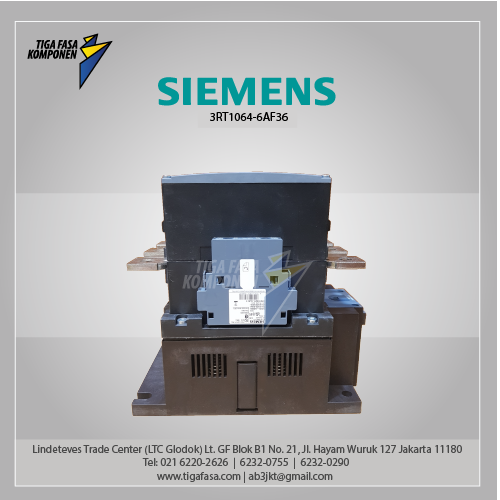 3RT1064-6AF36 MC 225 A 110 kW / 400 V AC (50-60 Hz) / DC Uc: 110-127 V