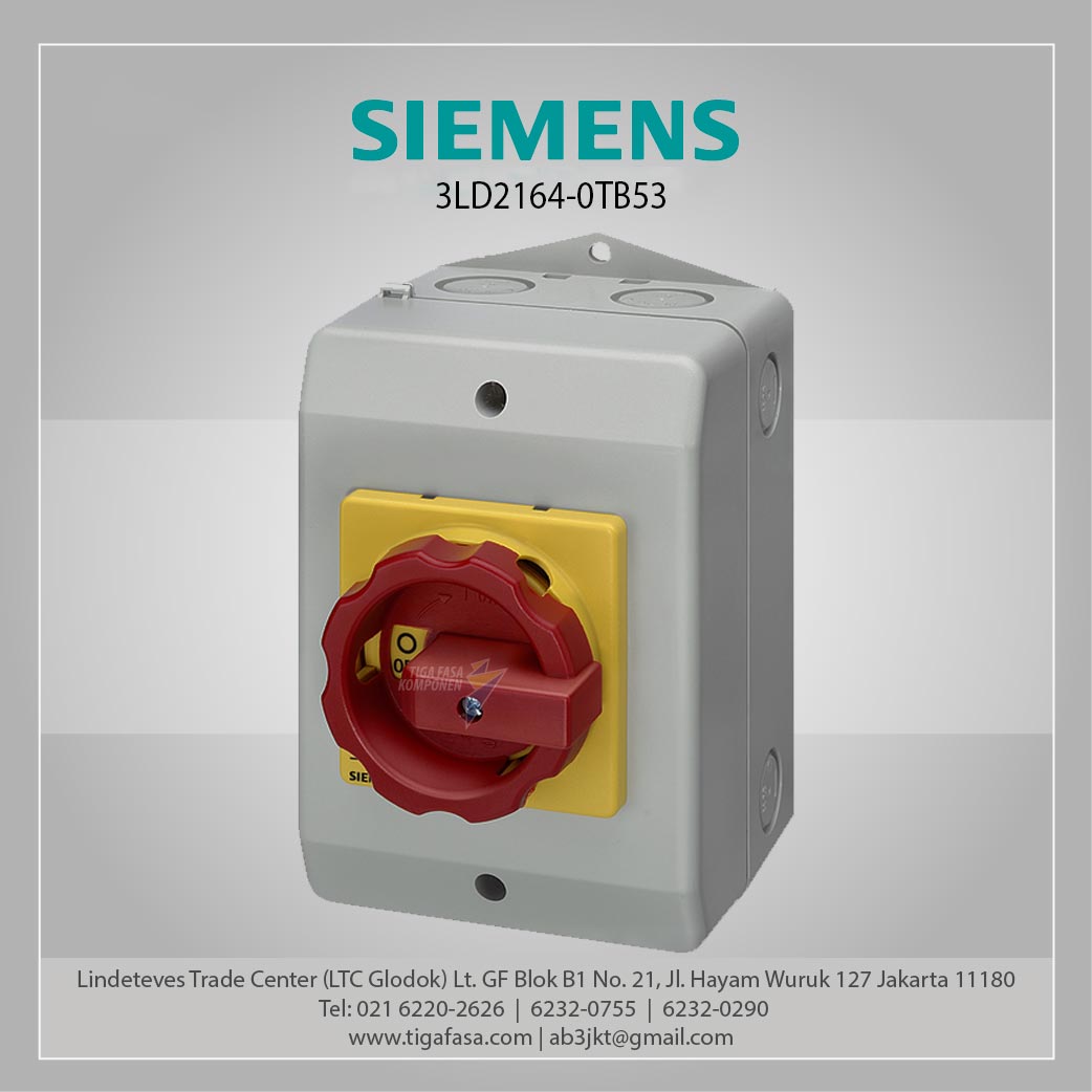 3LD2164-0TB53 Switch Disconnector 25A 4P Red/Yellow