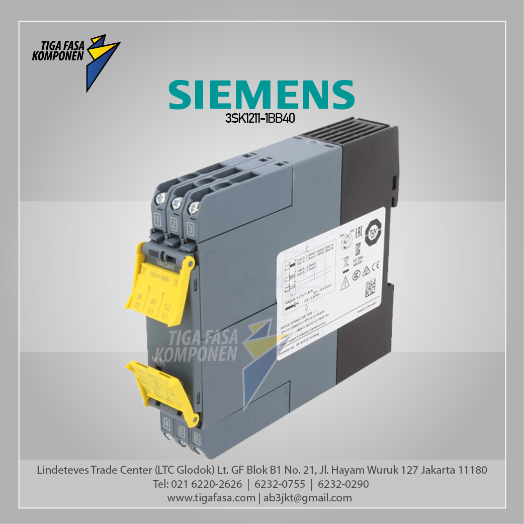 3SK1211-1BB40 Safety Relay 4NO+1NC 24 V DC