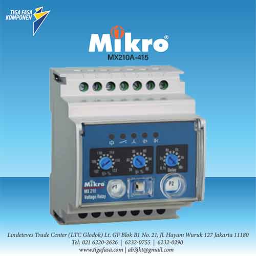 MX210A-415 Voltage Relay MIKRO