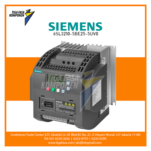 6SL3210-5BE25-5UV0 V20 Inverter 3P 5.5kW 380-480V