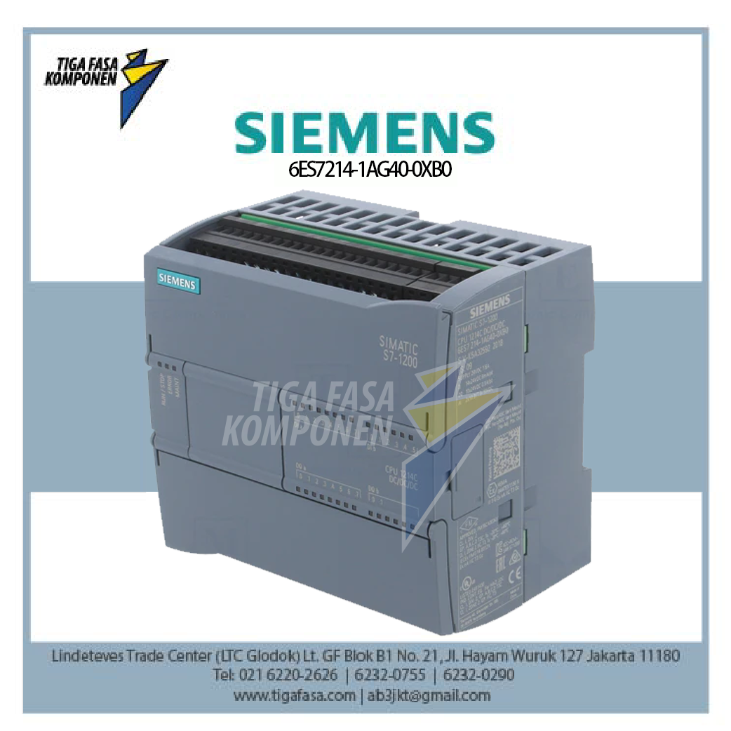 6ES7214-1AG40-0XB0 SIMATIC S7-1200 CPU 1214C 14 DI 10 DO