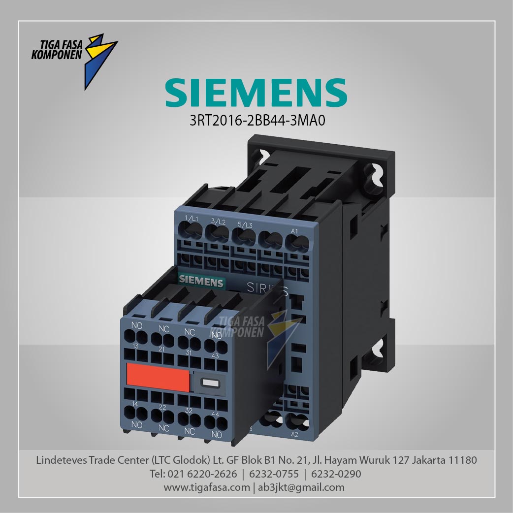 3RT2016-2BB44-3MA0 MC 9 A 4 kW / 400 V 3P 24 V DC