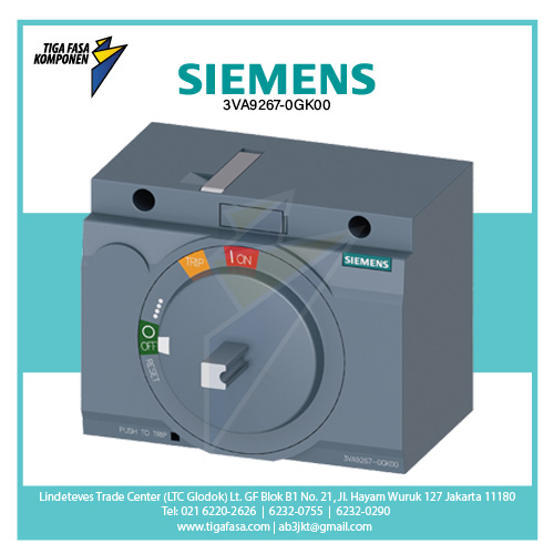 3VA9267-0GK00 Rotary Operating Mechanism for: 3VA2 100/160/250