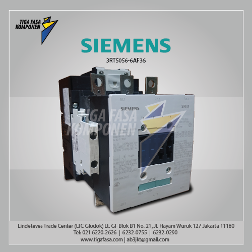 3RT5056-6AF36 MC 110...127 V AC/DC AC3 kW 400 V AC