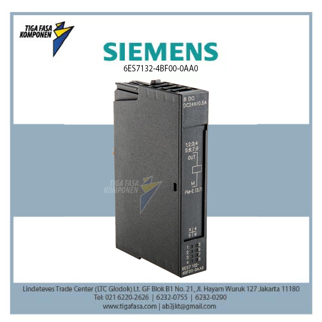 6ES7132-4BF00-0AA0 ET 200S, 8 DO 24 V DC/0.5 A,