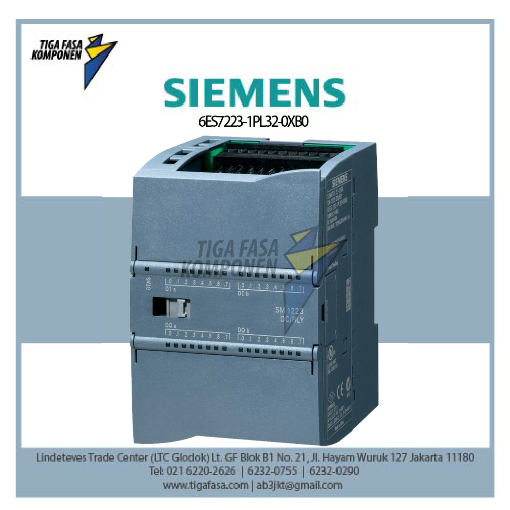 6ES7223-1PL32-0XB0 S7-1200 SM 1223 16 DI/16 DO 16 DI 24 V DC 2A