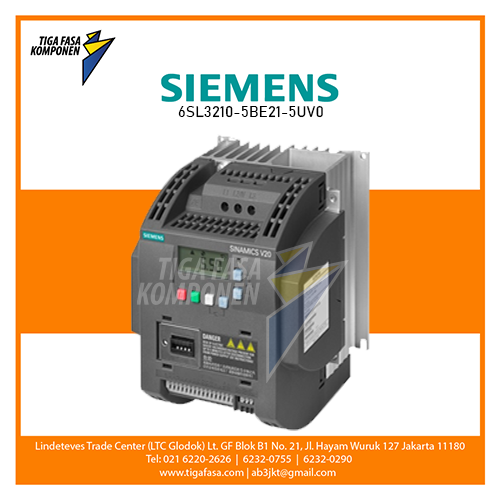 6SL3210-5BE21-5UV0 V20 Inverter 3P 1.5kW 380-480V