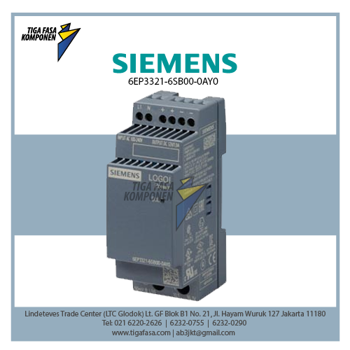 6EP3321-6SB00-0AY0 LOGO!Power 1.9A 12VDC 100-240VAC