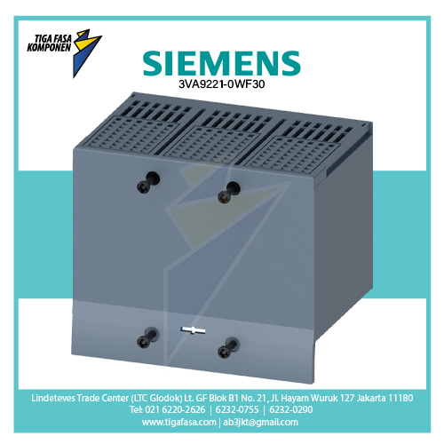 3VA9221-0WF30 Terminal Cover Extended 3P for: 3VA20/21/22