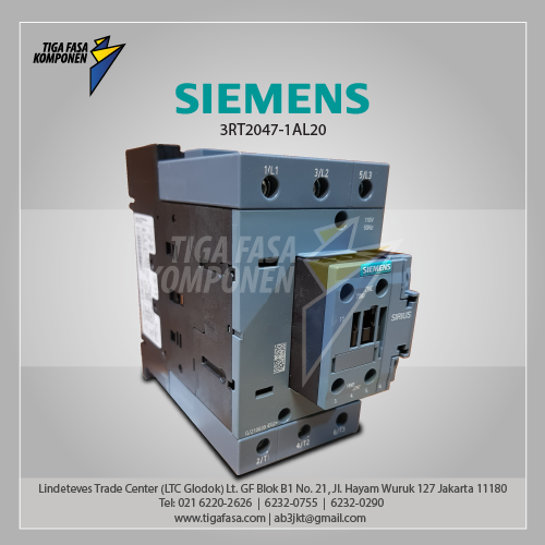 3RT2047-1AL20 MC 110 A 55 kW / 400 V 3P 230 V AC 50/60 Hz