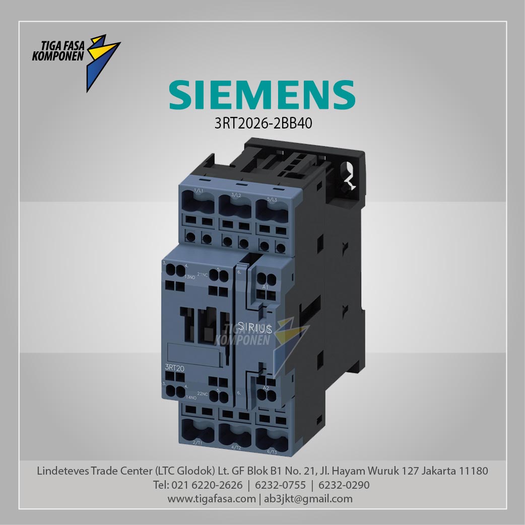 3RT2026-2BB40 MC 25 A 11 kW / 400 V 3P 24 V DC