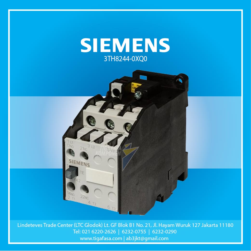 3TH8244-0XQ0 Contactor Relay 4NO+4NC 380 V AC