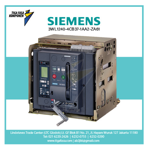 3WL1240-4CB37-1AA2-ZA61 ACB 3P 4000A 100kA