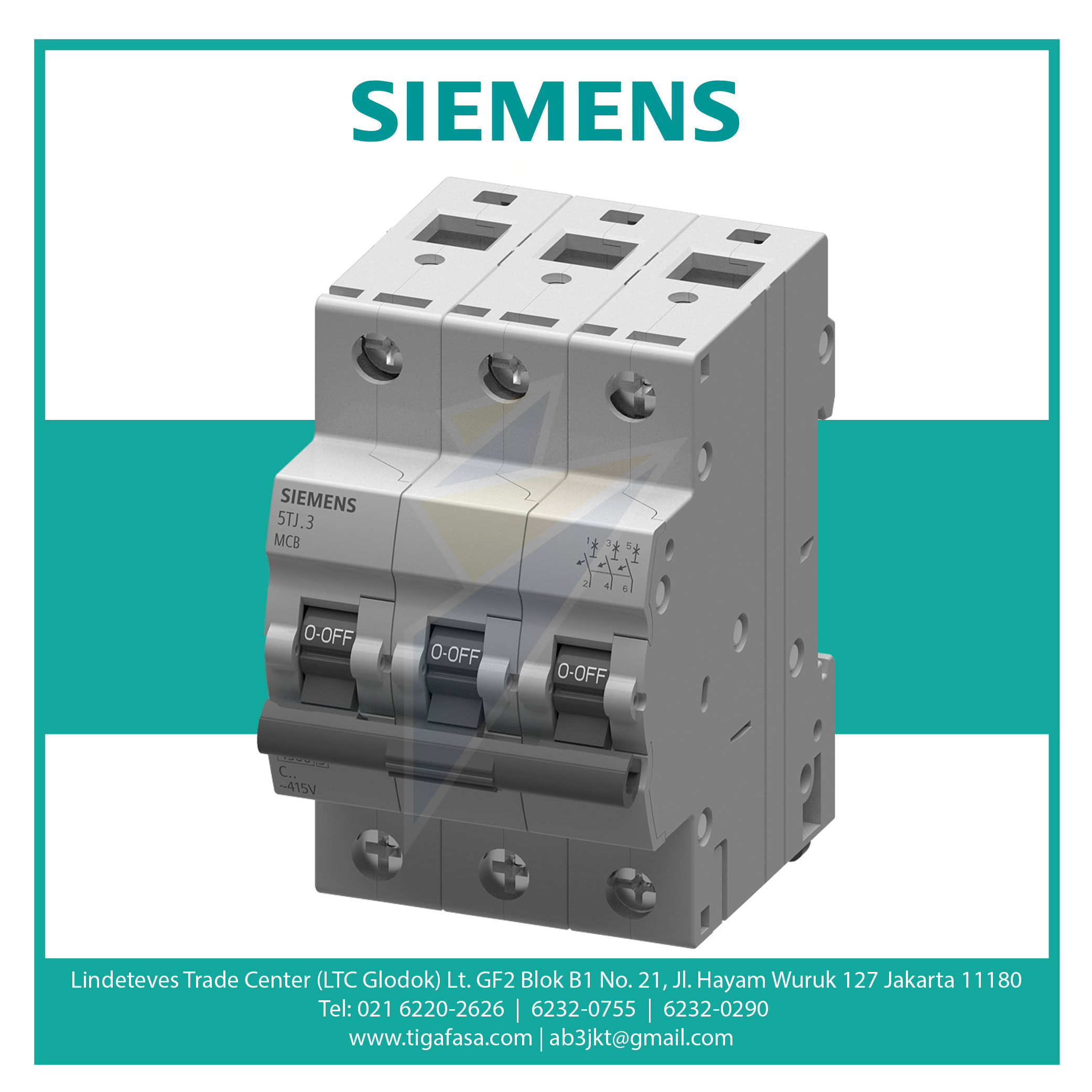 5TJ6320-7 MCB 3P 20A 6kA