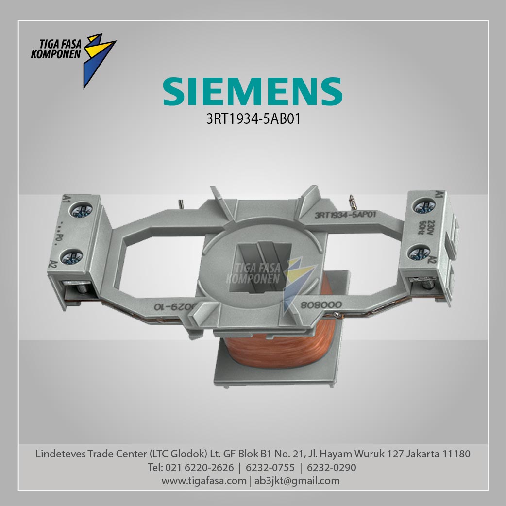 3RT1934-5AB01 Magnet coil for 3RT, Size S2, screw terminal, 24 VAC,50 Hz