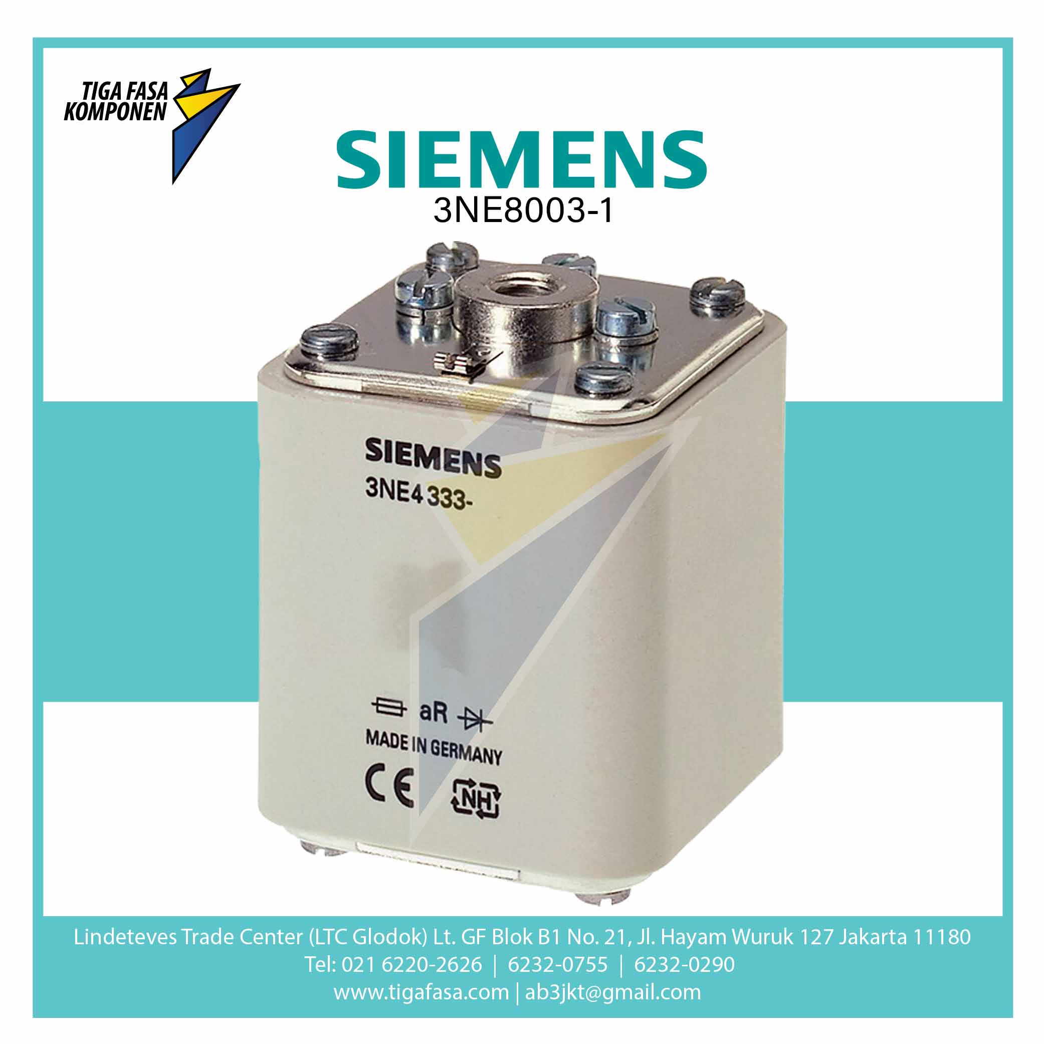 3NE8003-1 SITOR FUSE LINK NH00 35 A