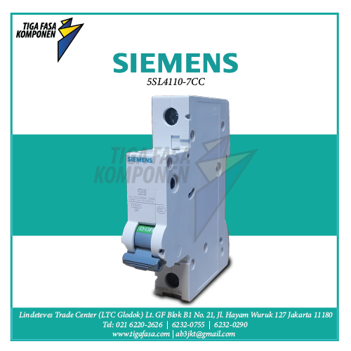 5SL4110-7CC MCB 1P 10A 10kA