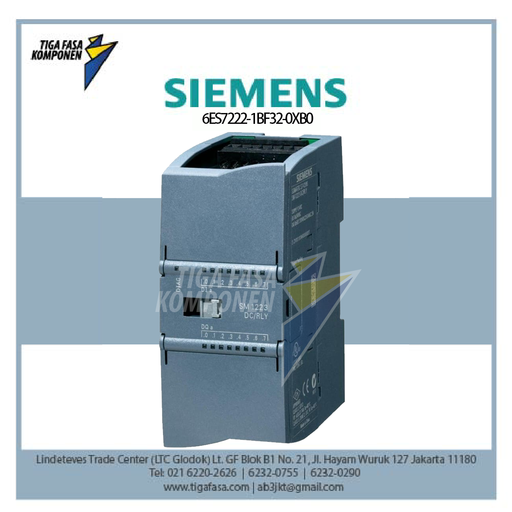 6ES7222-1BF32-0XB0 SIMATIC S7-1200, Digital output SM 1222, 8 DO, 24 V DC