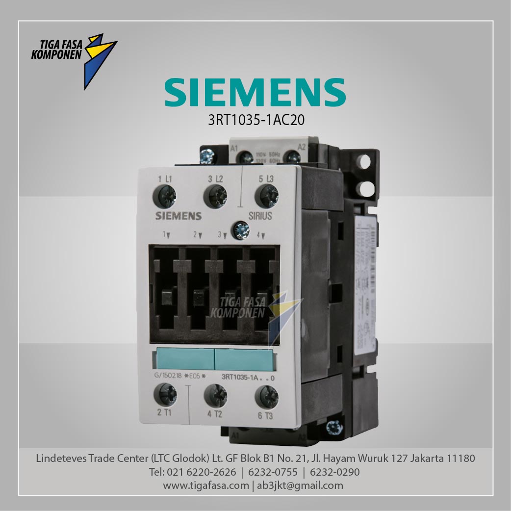 3RT1035-1AC20 AC-3 18.5 KW/400 V, AC 24V 50/60HZ