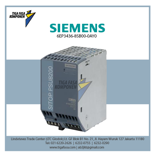 6EP3436-8SB00-0AY0 SITOP PSU8200 24 V/20 A