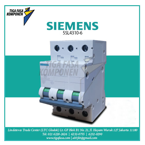 5SL4310-6 MCB 3P 10A 10kA 