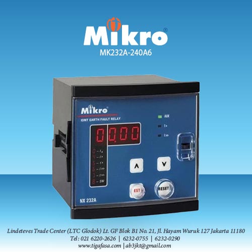 MK232A-240A6 Earth Fault Relay 60Hz 198-265 V AC MIKRO