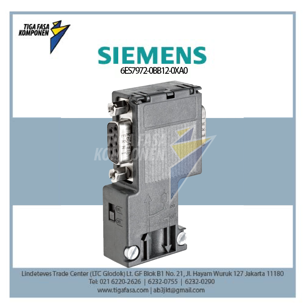 6ES7972-0BB12-0XA0 SIMATIC DP 15.8x 64x 35.6 mm