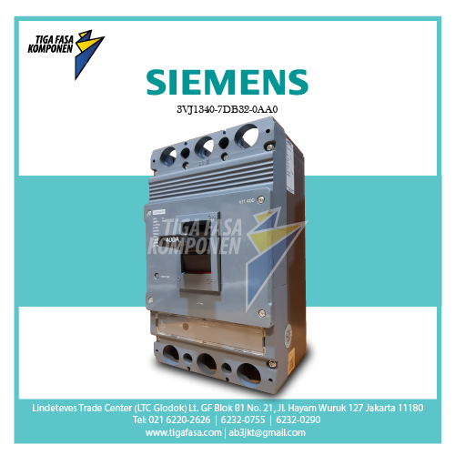 3VJ1340-7DB32-0AA0 MCCB 3P 55kA 320-400A