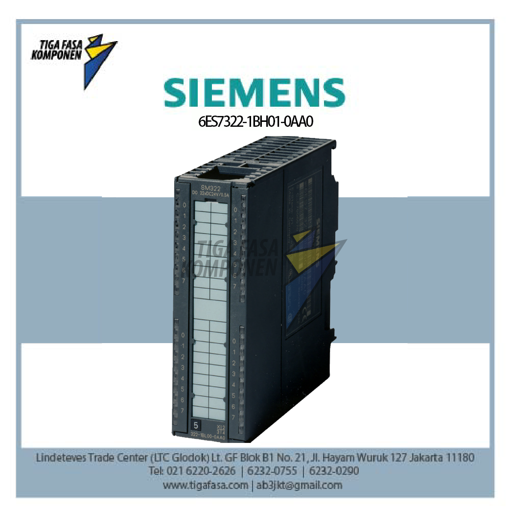 6ES7322-1BH01-0AA0 SIMATIC S7-300 SM322 16 DO, 24 V DC, 0.5A