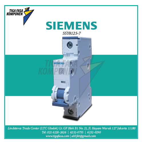 5SY8125-7 MCB 1P 25A 25kA 