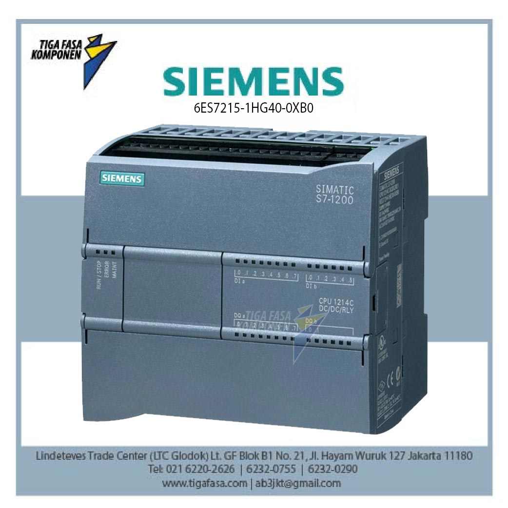 6ES7215-1HG40-0XB0 SIMATIC S7-1200, CPU 1215C 14 DI 10 DO