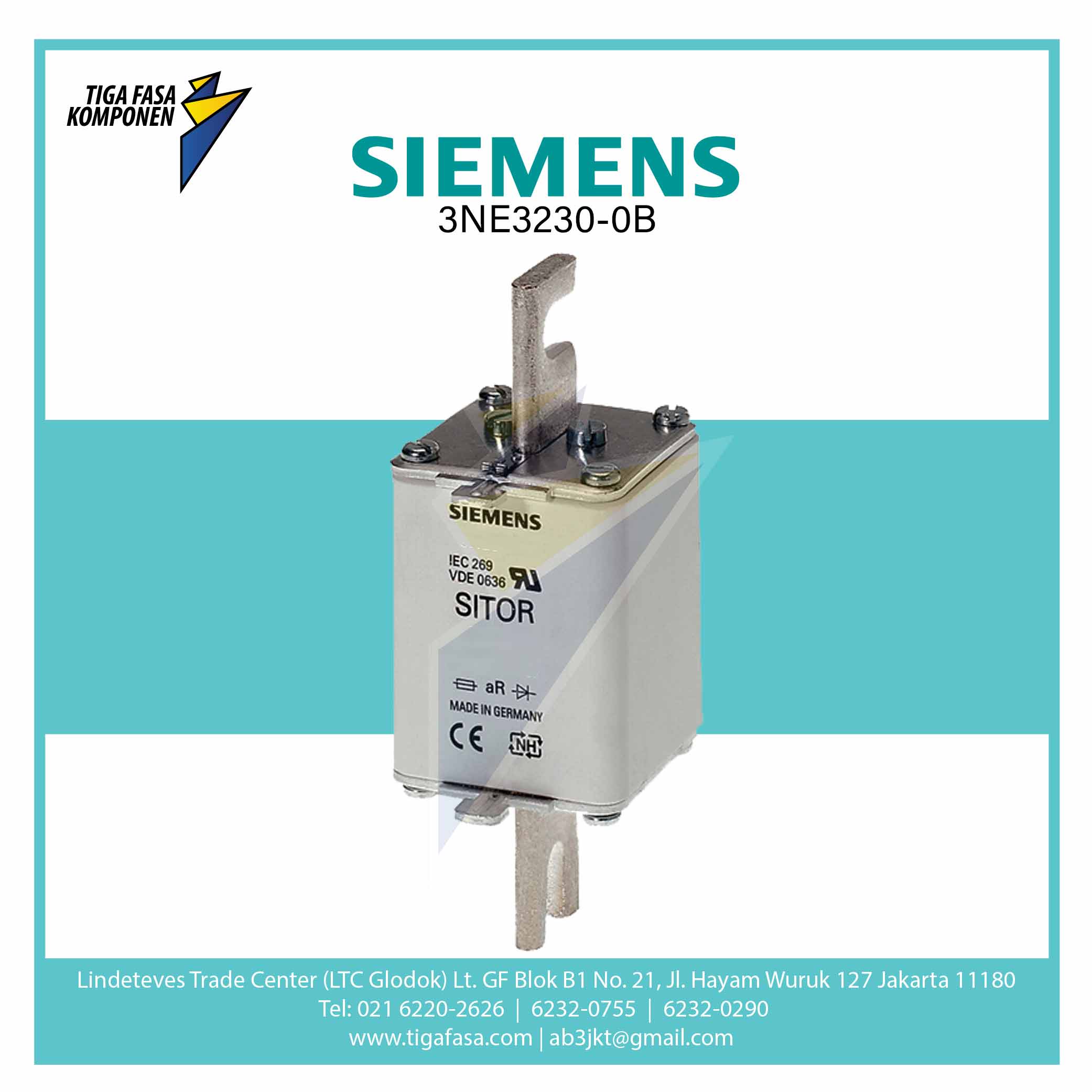 3NE3230-0B SITOR FUSE LINK NH1 315 A