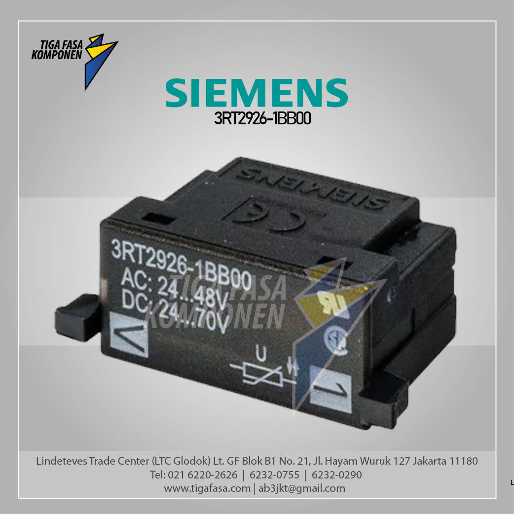 3RT2926-1BB00 Surge Suppressor Varistor 24-48 V AC  24-70 V DC