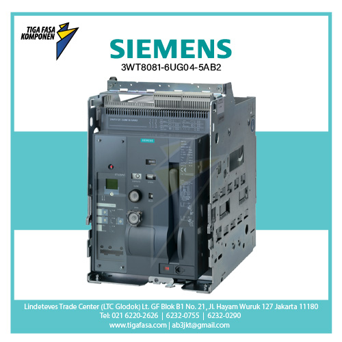3WT8081-6UG04-5AB2 ACB 3P 800A 66kA 