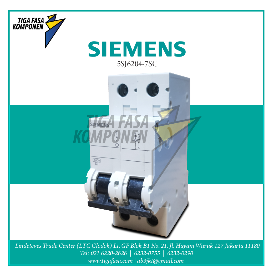 5SJ6204-7SC MCB 2P 4A 6kA 