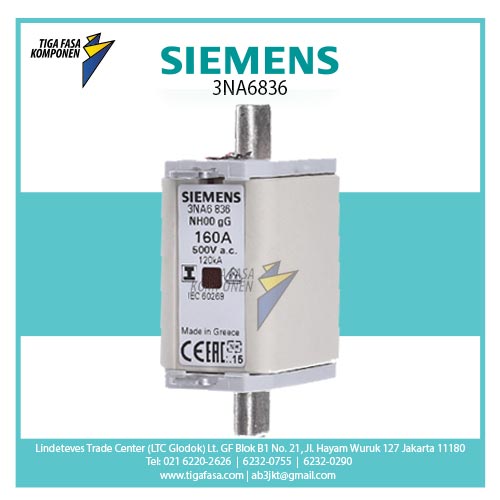 3NA6836 FUSE S00 160A