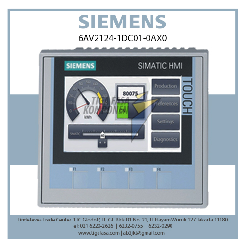6AV2124-2DC01-0AX0 SIMATIC HMI KTP400 Touch Operration 4" PROFINET/BUS