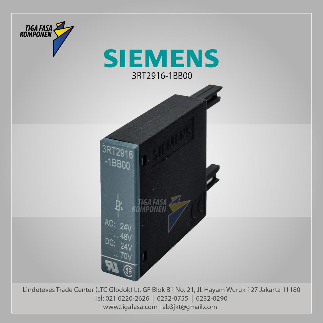 3RT2916-1BB00 Surge Suppressor Varistor 24-48 V AC 24-70 V DC