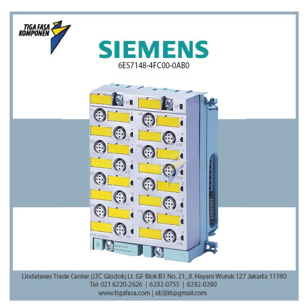6ES7148-4FC00-0AB0 ET200 PRO 4/8 F-DI/4 F-DO 24 V DC/2A PROFIsafe, 90 mm