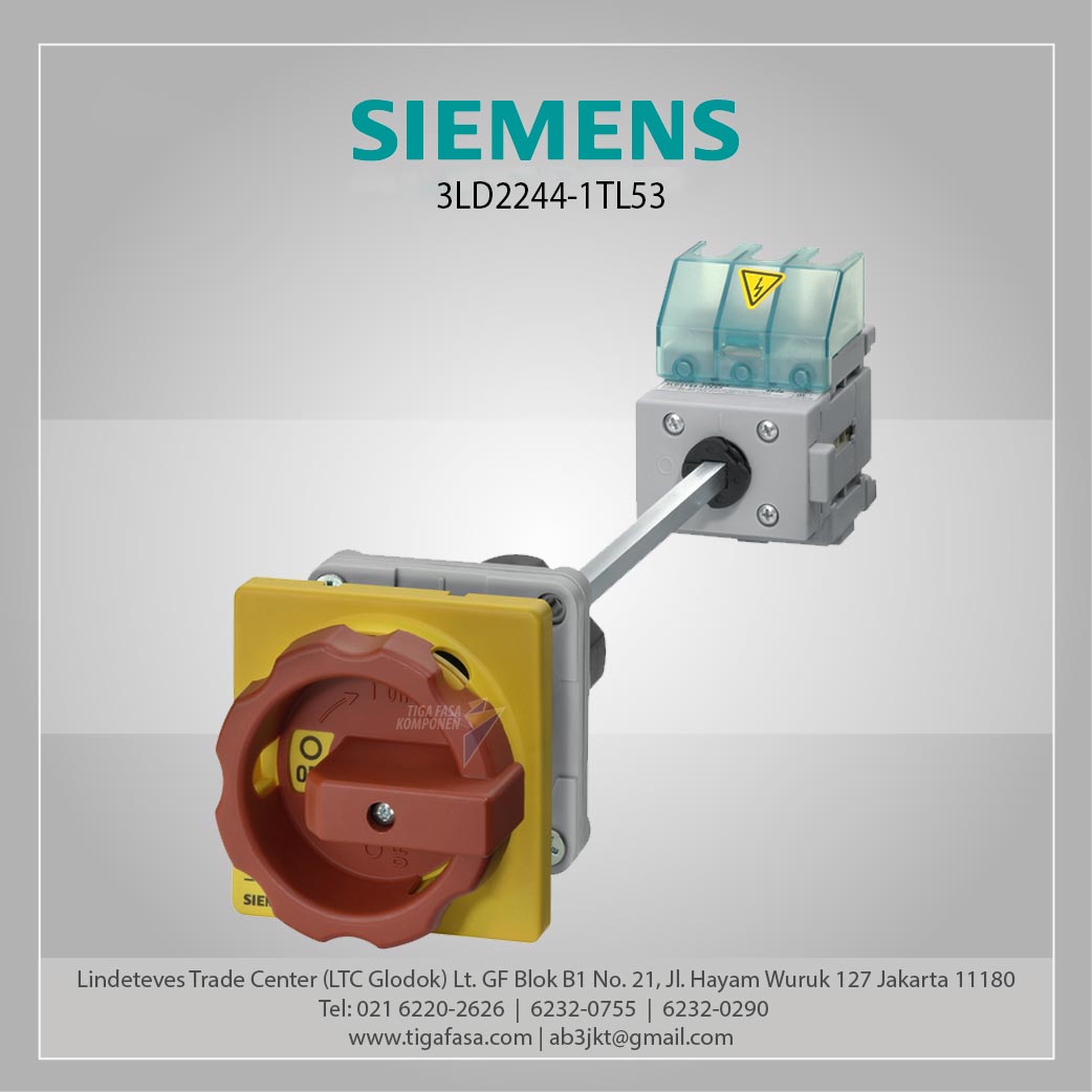 3LD2244-1TL53 Switch Disconnector 32A 4P Red/Yellow