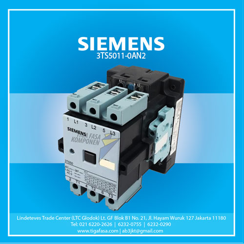 3TS5011-0AN2 MC 55kW 105A 1NO+1NC 220VAC