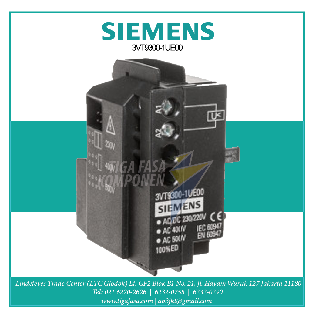 3VT9300-1UE00 Accessory for VT250/630 UVR 250-630A 500V AC/220V DC